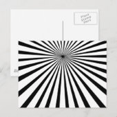 Zwarte zon briefkaart (Voorkant / Achterkant)