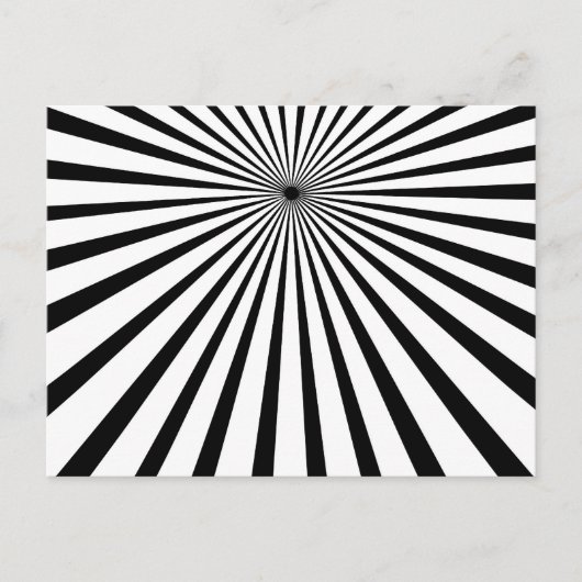 Zwarte zon briefkaart (Voorkant)