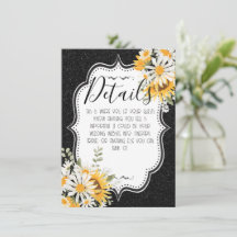 Zwarte Zonnebloemen Madeliefje Glitter Zomer Bruil