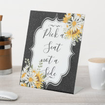 Zwarte Zonnebloemen Madeliefje Glitter Zomer Bruil