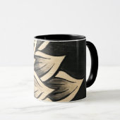 Zwarte zonnebloemokoffie Mok (Voorkant rechts)