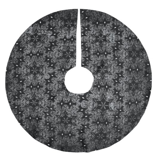 Zwarte zonneboomrok kerstboom rok (Voorkant)