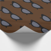 Zwarte zonnebril cadeaupapier (Hoek)