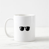 Zwarte zonnebril koffiemok (Links)