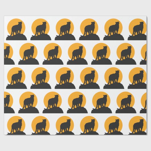 Zwarte zonnepanelen cadeaupapier (Vlak)