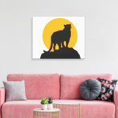 Zwarte zonnepanelen canvas afdruk (Insitu (Woonkamer))