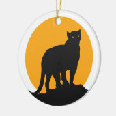 Zwarte zonnepanelen keramisch ornament (Links)