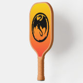 Zwarte zonnepanelen pickleball paddle (Links)