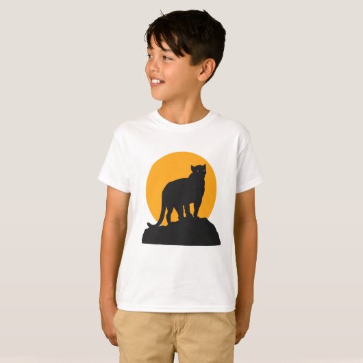 Zwarte zonnepanelen t-shirt (Voorkant volledig)