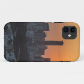 Zwarte zonnepanorama van Bangkok Case-Mate iPhone Case (Achterkant (horizontaal))