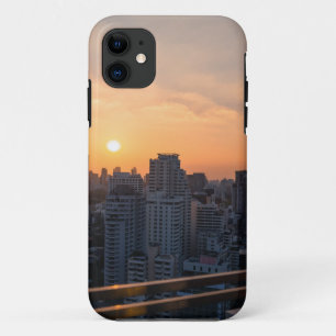 Zwarte zonnepanorama van Bangkok Case-Mate iPhone Case