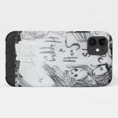 zwarte zulk een gelukkige kleur Case-Mate iPhone case (Achterkant (horizontaal))