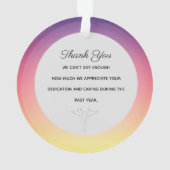 Zwarte zuster, medische kerstversieringen ornament (achterkant)