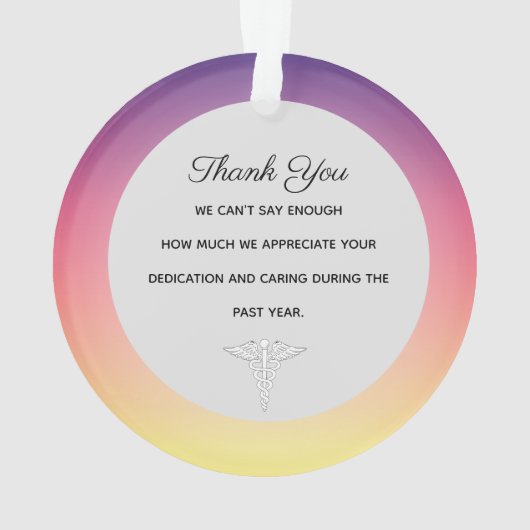 Zwarte zuster, medische kerstversieringen ornament (achterkant)