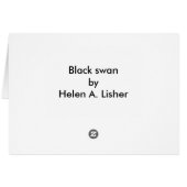 Zwarte zwaan (Achterkant Horizontaal)