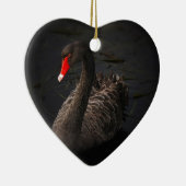 Zwarte Zwaan Keramisch Ornament (Rechts)