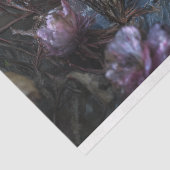 Zwarte zwaan met Paarse bloemen Decoupage Tissuepapier (Detail)