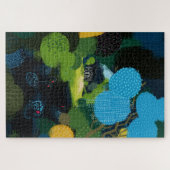 Zwarte zwaan op het meer legpuzzel (Horizontaal)