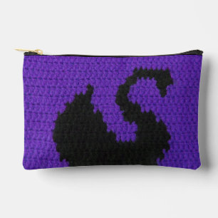 Zwarte Zwaan Paarse Violet Artisan Haakprint Etui