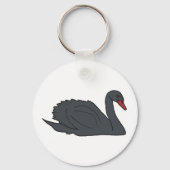 Zwarte Zwaan Sleutelhanger (Achterkant)