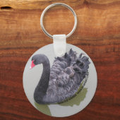 zwarte zwaan sleutelhanger (Voorkant)