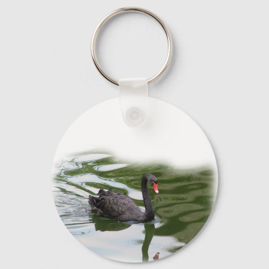 Zwarte Zwaan Sleutelhanger (Voorkant)