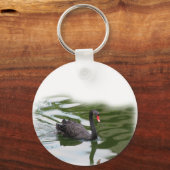 Zwarte Zwaan Sleutelhanger (Voorkant)