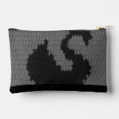 Zwarte Zwaan Smokey Grijs Artisan Haakprint Etui (Achterkant)