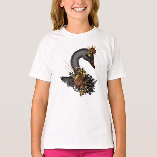 Zwarte Zwaan T-shirt (Voorkant)