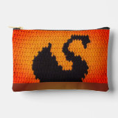 Zwarte Zwaan Tropische Zonsondergang Artisan Haakp Etui (Voorkant)