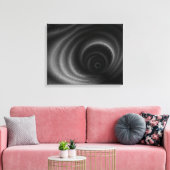 Zwarte zwaartekracht canvas afdruk (Insitu (Woonkamer))