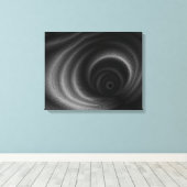 Zwarte zwaartekracht canvas afdruk (Insitu (Houten vloer))