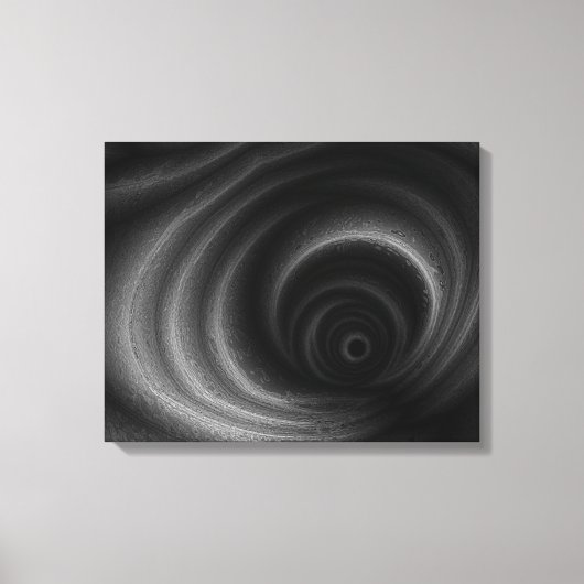 Zwarte zwaartekracht canvas afdruk (Voorkant)