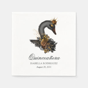 Zwarte Zwanen Quinceañera Servet