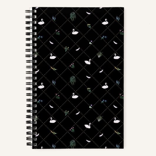 Zwarte Zwanenbloem Notitieboek (Voorkant)