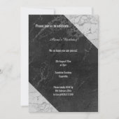 ZWARTE ZWARE GRAY SPLIT ALLE OMZETTING BIRTHDAAG KAART (Voorkant)