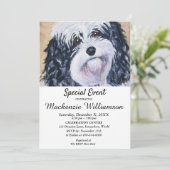 ZWARTE ZWART EN WITTE POPPY WISSEN GEZIEN BIRTHDAY KAART (Staand voorkant)