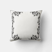  ZWARTE ZWART- EN WITTE RANDVLEES KUSSEN (Achterkant)