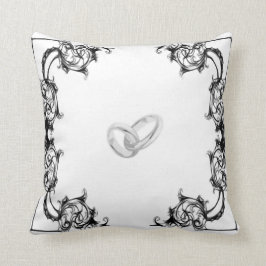  ZWARTE ZWART- EN WITTE RANDVLEES KUSSEN