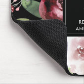  ZWARTE ZWART PINK BURGUNDY PROTEA FLORAL MUISMAT (Hoek)