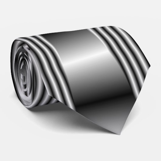 ZWARTE ZWART/SILVER/GRAY-STROPDAS STROPDAS (Opgerold)