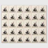 ZWARTE ZWART WRAPPINGSPAPIER CADEAUPAPIER (Vlak)