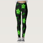zwarte zwarte sterren leggings (Voorkant)