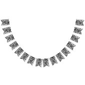 Zwarte zwarte zebra print safari verjaardagsfeestj vlaggetjes (Alle)