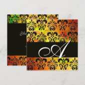 ZWARTE ZWARTE ZWARTE MONOGRAM, wit Kaart (Voorkant / Achterkant)