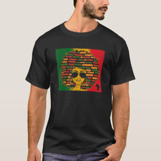 Zwarte zwarte zwarte zwarte koningin t-shirt
