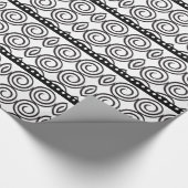 Zwarte Zwemmen en Stripes Cadeaupapier (Hoek)