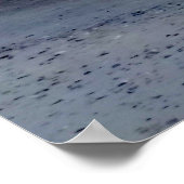 Zwarte zwemmers in de buurt van de oceaan poster (Hoek)