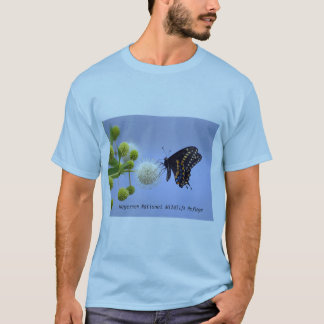 Zwarte Zwemstaart op Buttonbush - HNWR-T-shirt T-shirt
