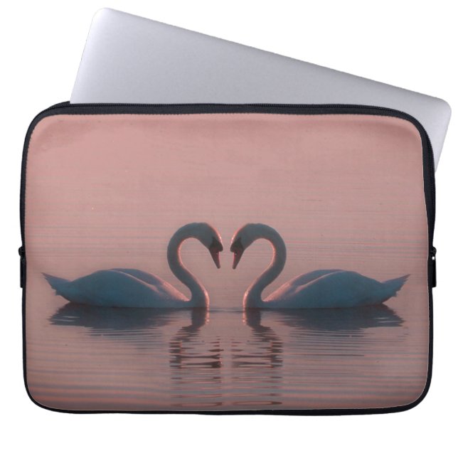 Zwarte Zwets moeten een liefdesroze hemel zijn Laptop Sleeve (Voorkant)